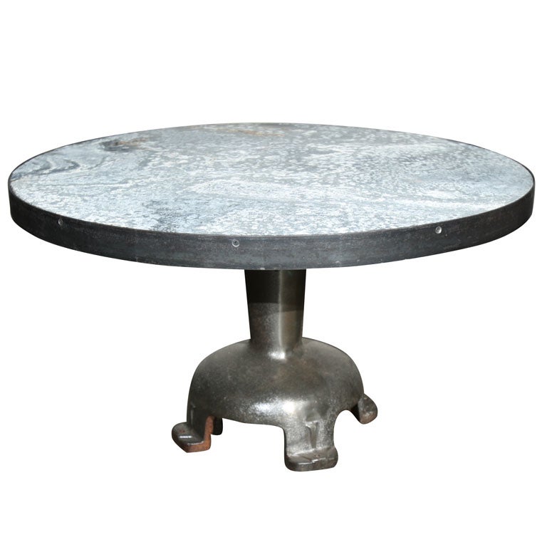 Zinc Top Coffee Table at 1stDibs