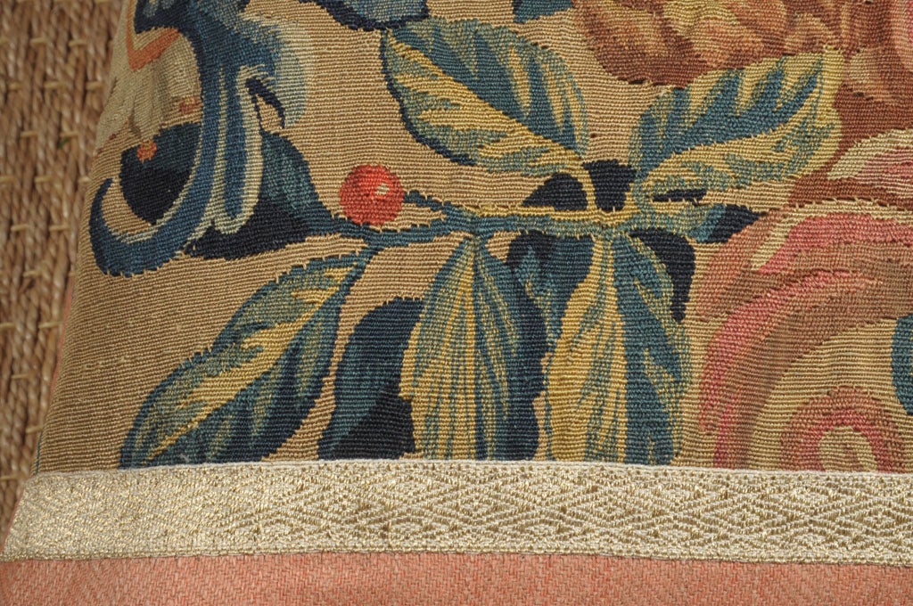 Italian 17th Century Tapestry Pillow