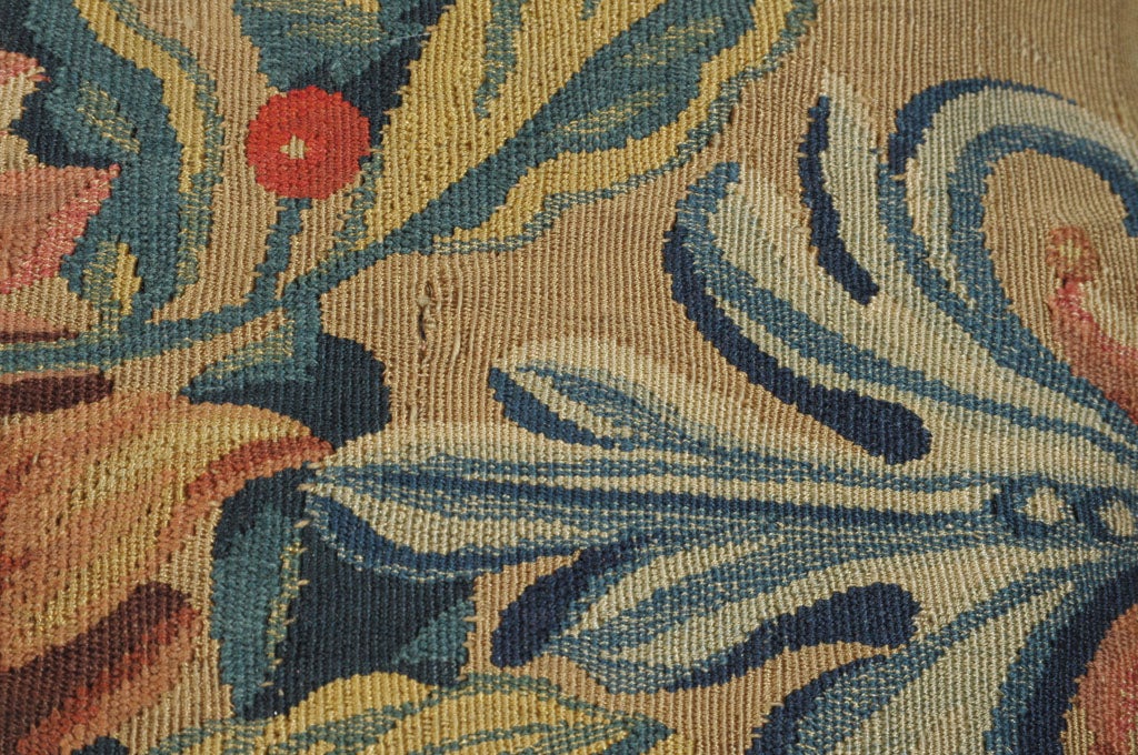 18th Century and Earlier 17th Century Tapestry Pillow