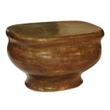 Vintage Glazed Ceramic Low-Table/Stool by Ross Curtis