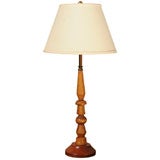 Sculptural Folk Art Table Lamp