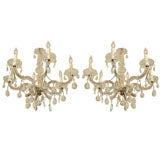 Midcentury Crystal Chandeliers