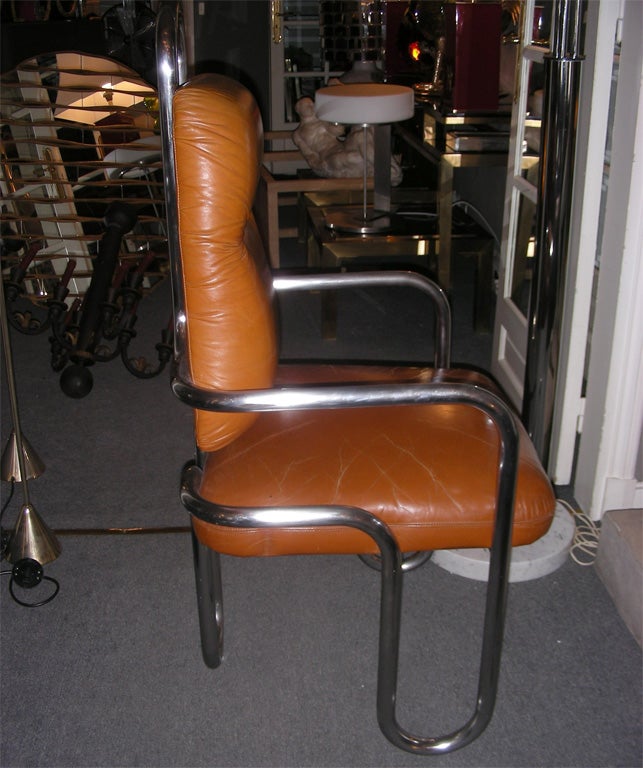 Two 1971 Armchairs by Kwok Hoi Chan for Steiner In Good Condition In Paris, FR