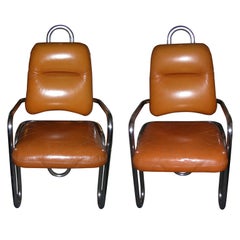 Two 1971 Armchairs by Kwok Hoi Chan for Steiner
