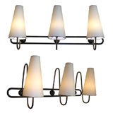 Two 1950s Sconces by Jean Royere