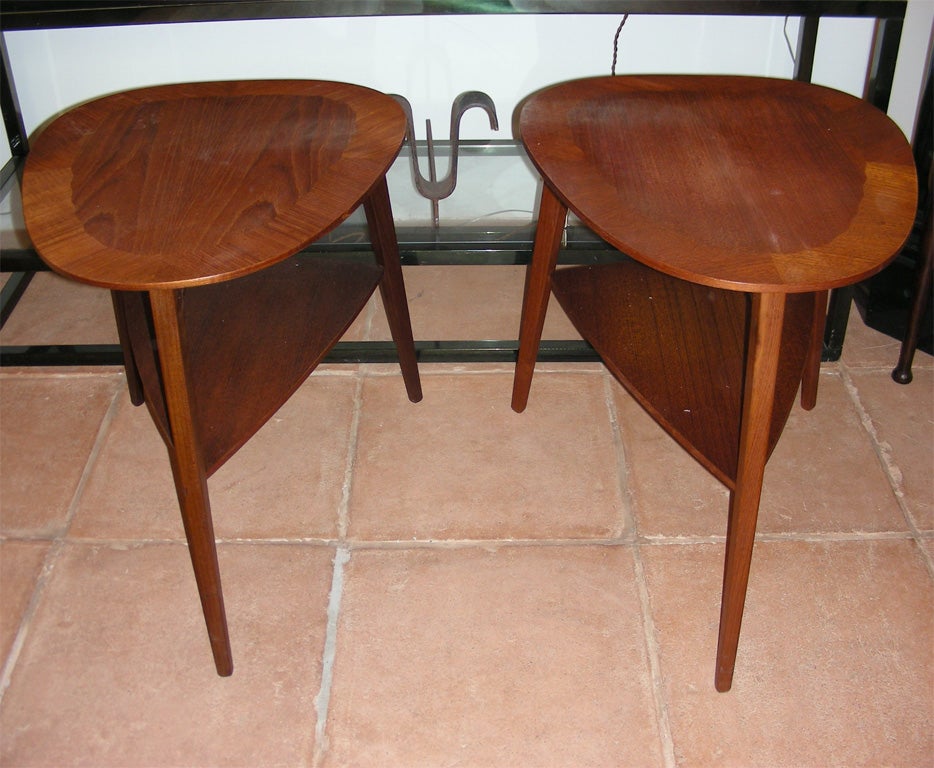 Two 1950s Danish Coffee or End Tables by Severin Hansen In Good Condition For Sale In Paris, ile de france