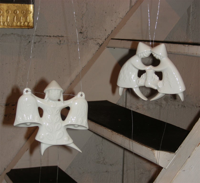 Ceramic 1970-1975 Christmas Ornaments by J.-J. Prolongeau for Haviland For Sale