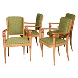 1940 French Set Of 4 Armchairs