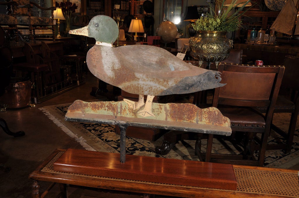 English Mallard Duck Weathervane (Mounted)