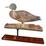 Antique English Mallard Duck Weathervane (Mounted)