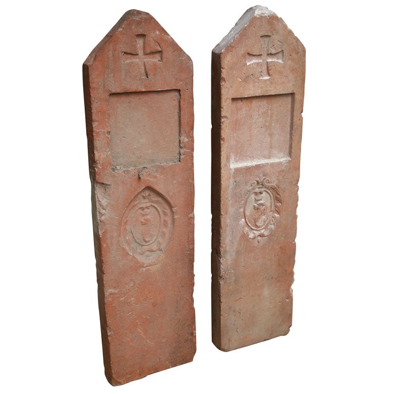 Pair of Garden Mile Markers For Sale