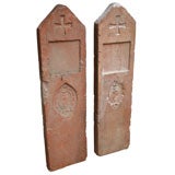 Antique Pair of Garden Mile Markers