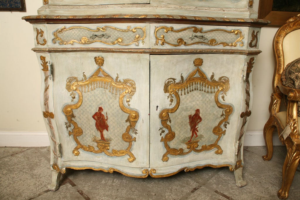 Exquisite 19th Century Italian Two Pieces Cabinet 2