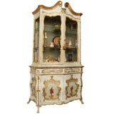 Exquisite 19th Century Italian Two Pieces Cabinet