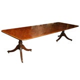 Exquisite Mahogany Baker Dining Room Table with three Leaves Exquisite Mahogany Baker Dining Room Table with three Leaves
