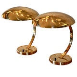 Pair Christian Dell Desk Lamps