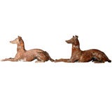 Antique Pair of Cast Iron Whippets