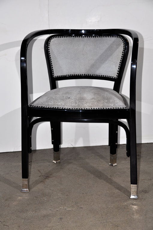 Austrian Set of 12 Gustav Siegel Chairs