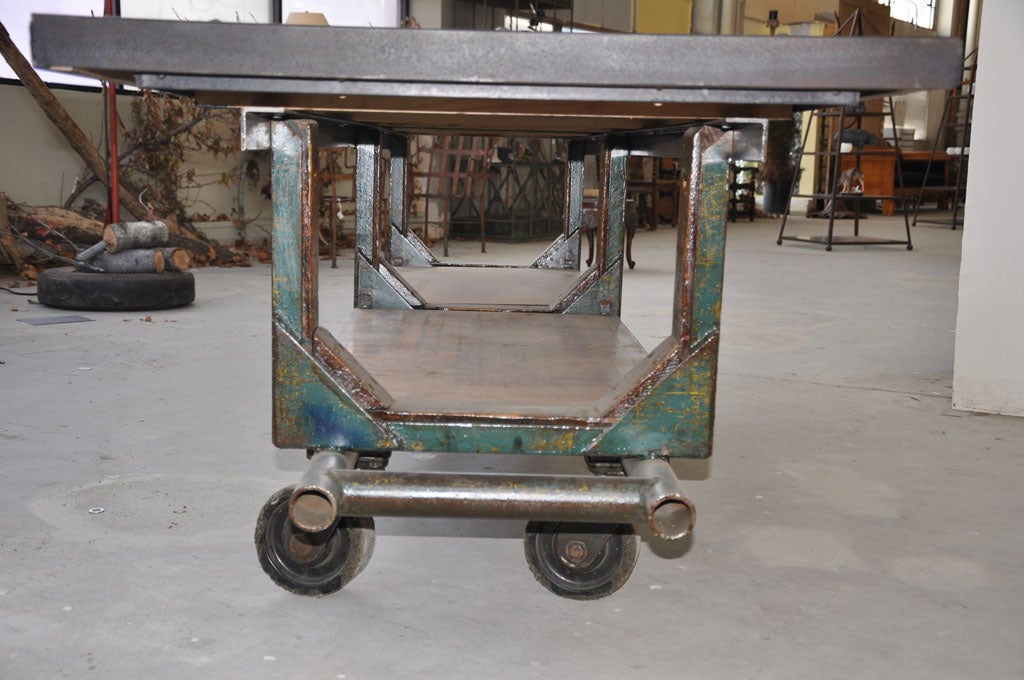 Vintage Industrial 'Wheel Cart' 3