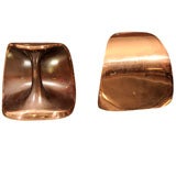 Ben Seibel For Jenfredware " Handle  " Copper Bookends