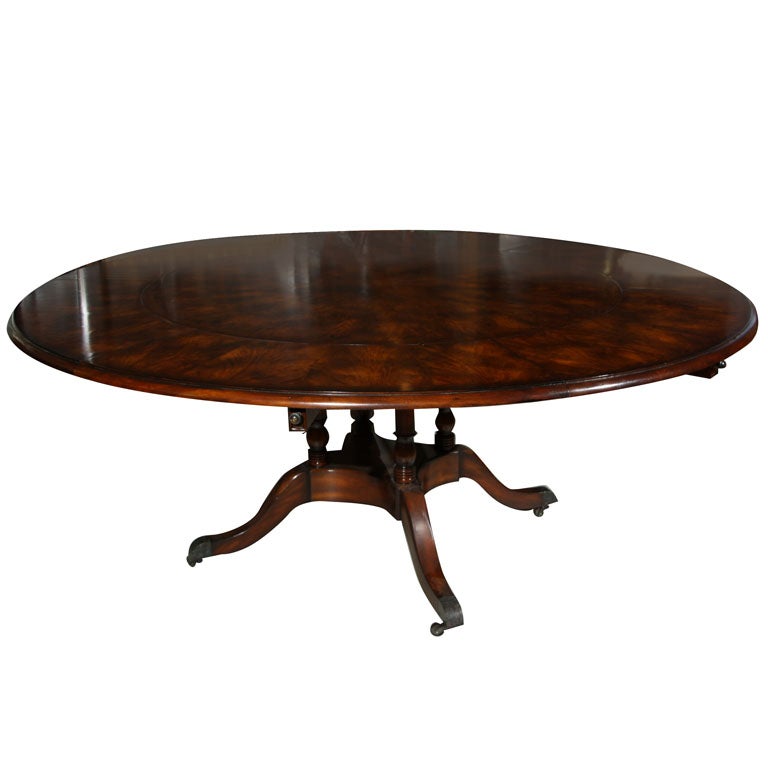 REGENCY  CIRCULAR  EXTENDING  DINING  TABLE
