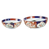 TWO   IMARI  LARGE  BOWLS
