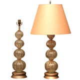 PAIR OF MURANO TABLE LAMPS