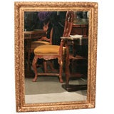 ITALIAN CARVED GILT WOOD FRAME MIRROR