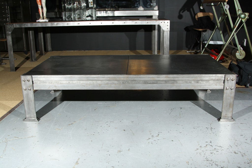 French Industrial Coffee Table