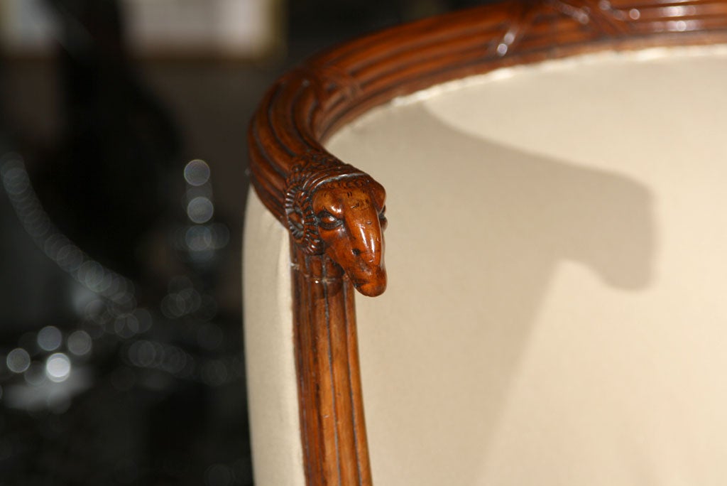 Louis XVI Mahogany Armchair For Sale 1