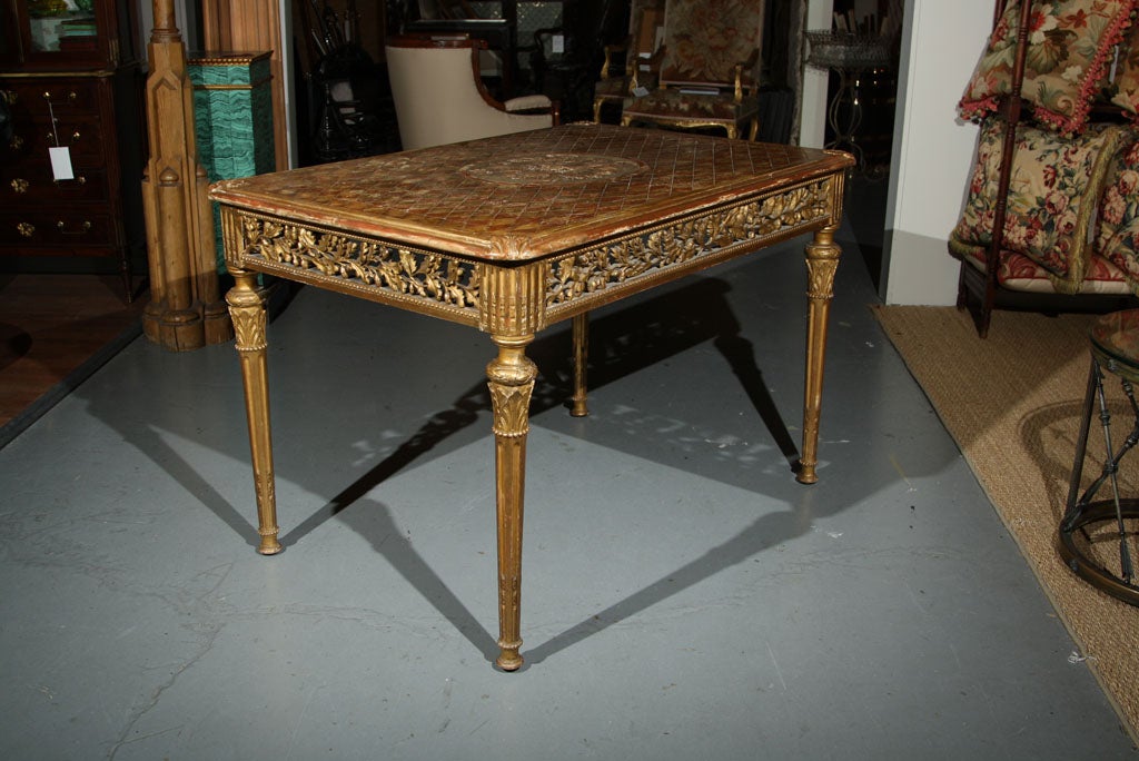Continental Giltwood Center Table