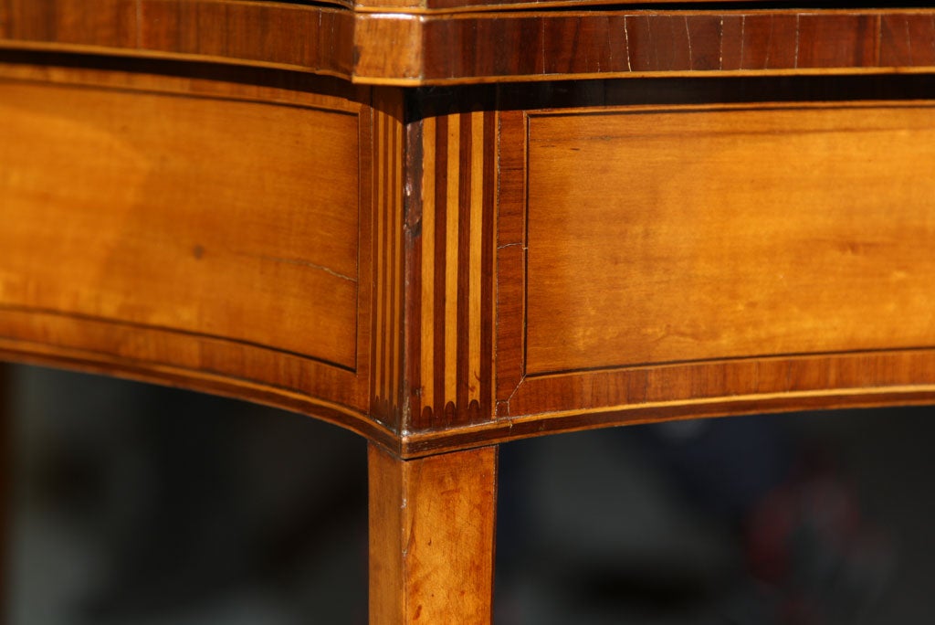 Satinwood English Sheraton Card Table For Sale