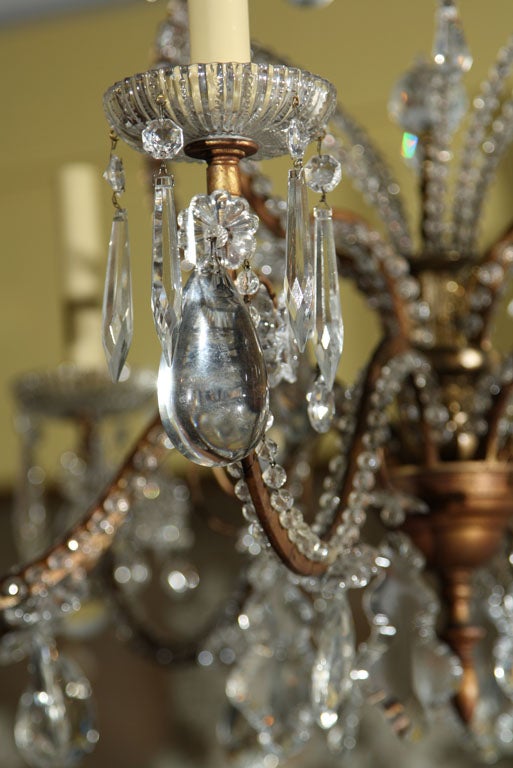 Beaded Crystal Chandelier For Sale 2