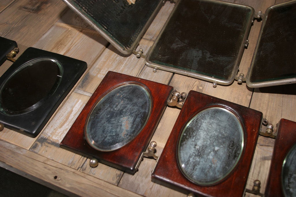 Collection of late 19th Century Tri-fold Shaving Mirrors 1