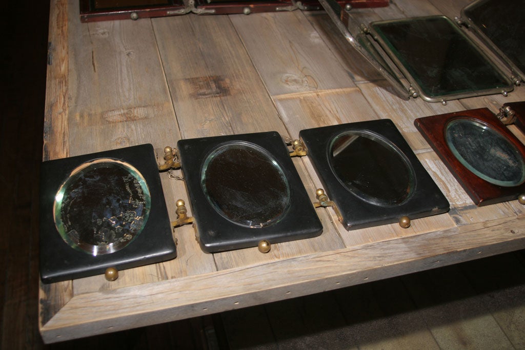 Collection of late 19th Century Tri-fold Shaving Mirrors 2