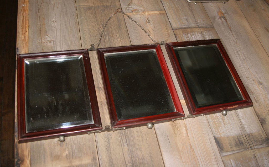 Collection of late 19th Century Tri-fold Shaving Mirrors 4