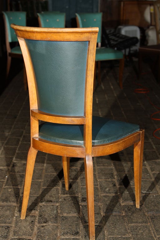 Set of Four French Chairs with Button Backs 1