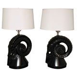 pr/black ramshead lamps