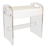 LUCITE BENCH OR SIDETABLE