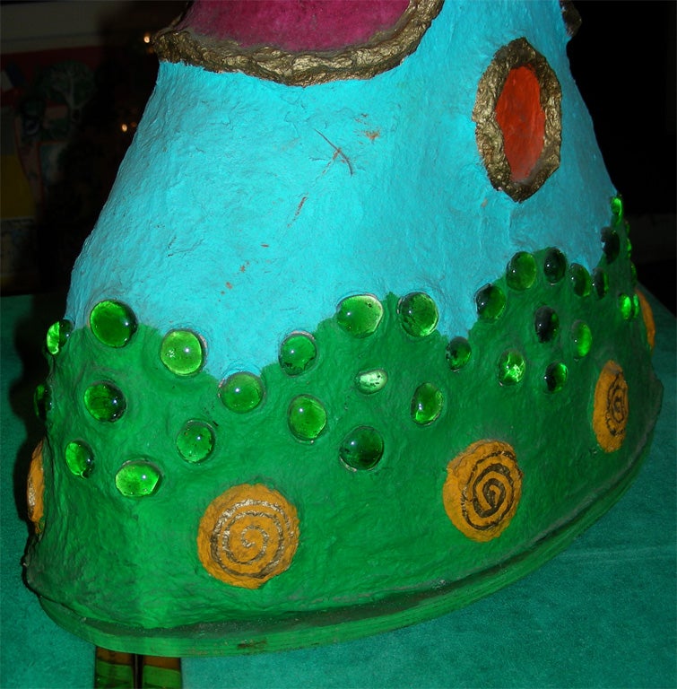 Lampe en papier mâché de la fin du XXe siècle par Tarass and Boulba en vente 5