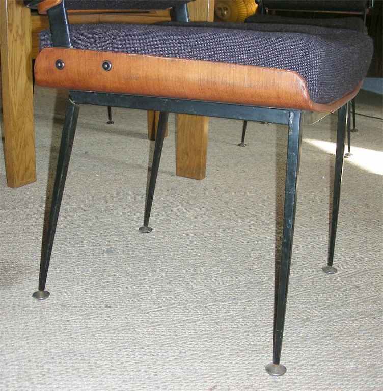 Six 1950s Chairs by Alain Richard For Sale 3