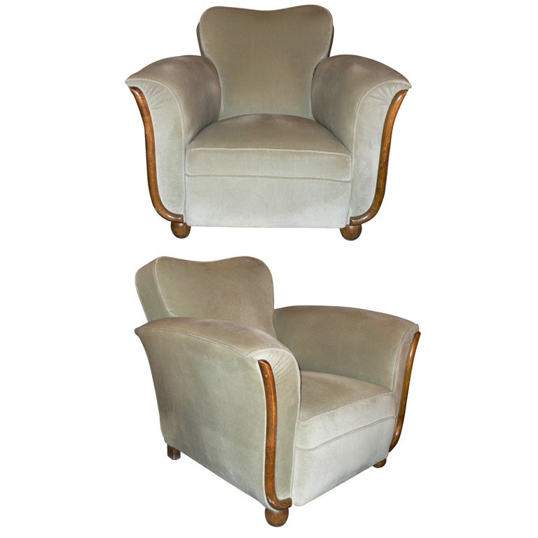 Two 1940s Armchairs For Sale