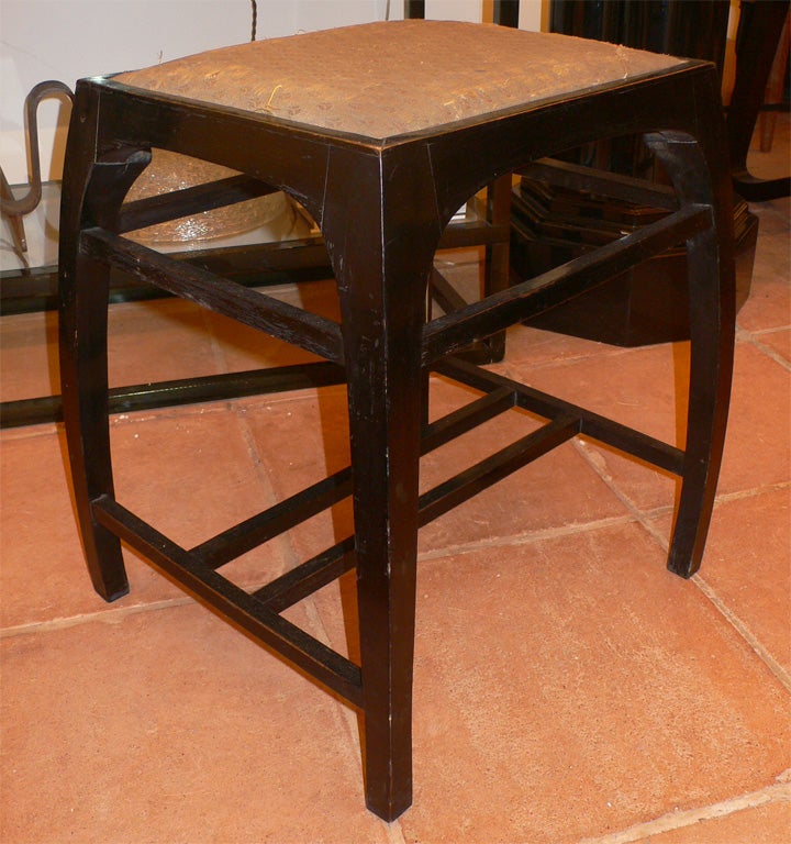 Austrian 1920s Stool by Koloman Moser In Fair Condition In Paris, ile de france
