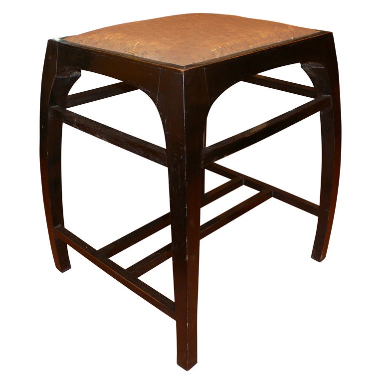 Austrian 1920s Stool by Koloman Moser
