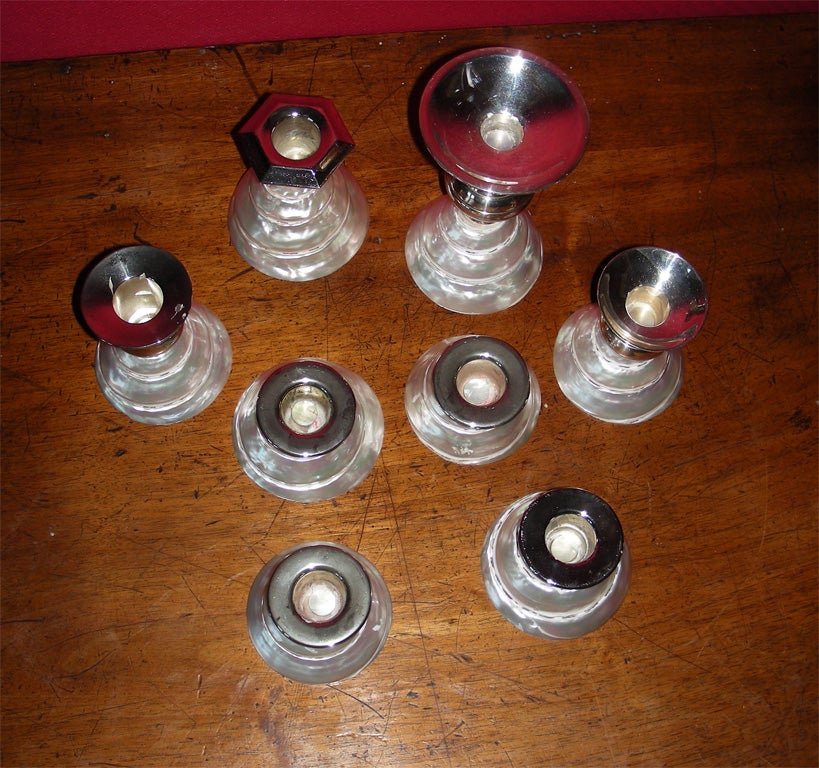 Eight Candleholders by Frédérique Lombard Morel For Sale 3