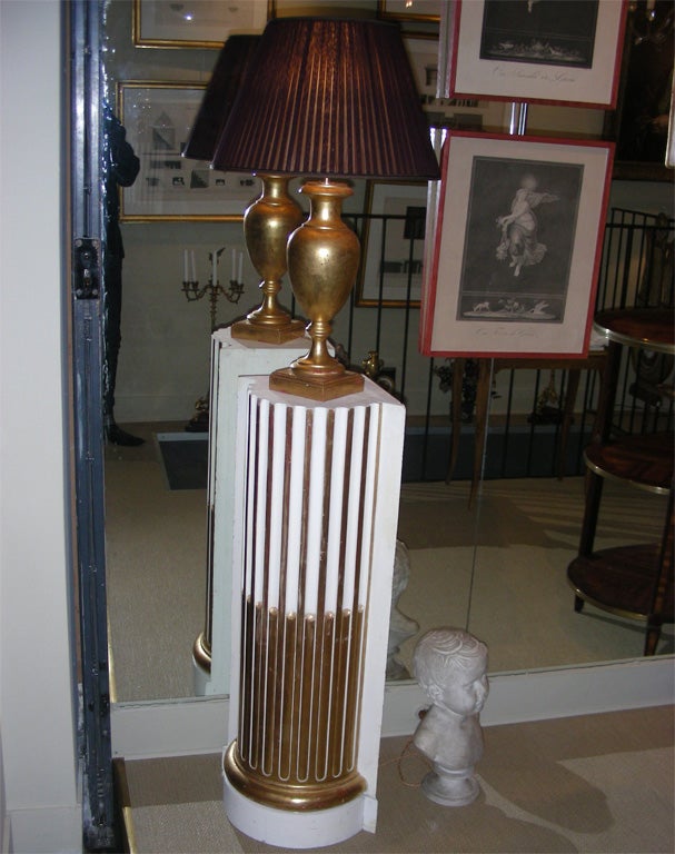 French Two 1950s Fluted Columns For Sale