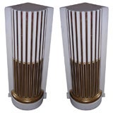 Two 1950s Fluted Columns