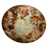 1870s Round Ceiling Painting of the Allegory of Music