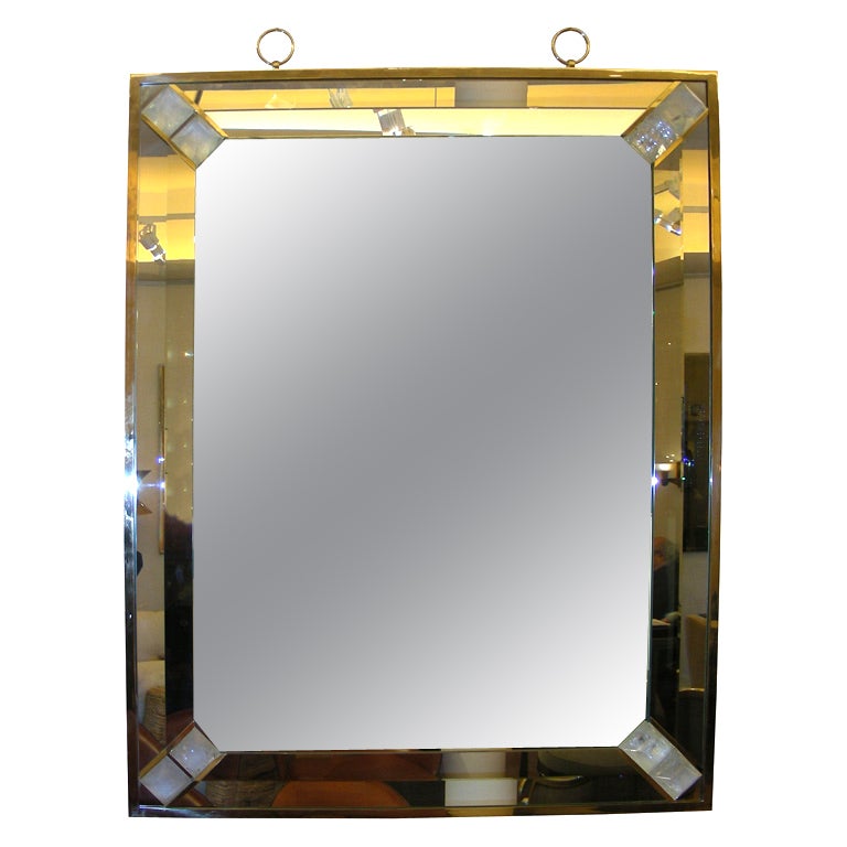 Large Contemporary Mirror by André Hayat For Sale