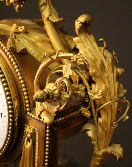 Louis XV Rare and superb 1870s Clock by Denière et Picard, Model by Ferdinand Berthoud